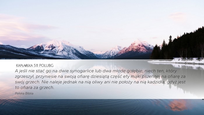 Kapłańska 5:11 POLUBG Bible Verse Image
