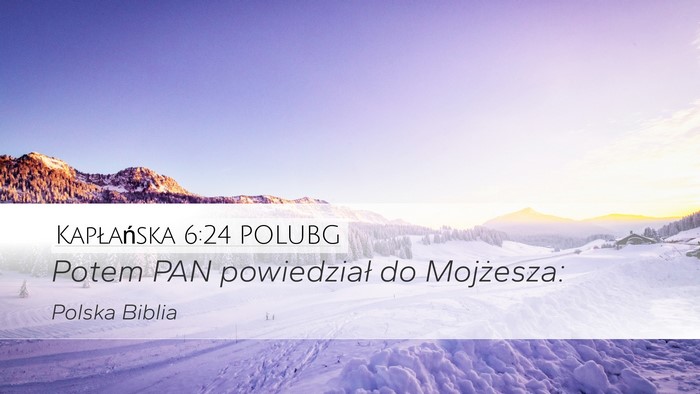 Kapłańska 6:24 POLUBG Bible Verse Image