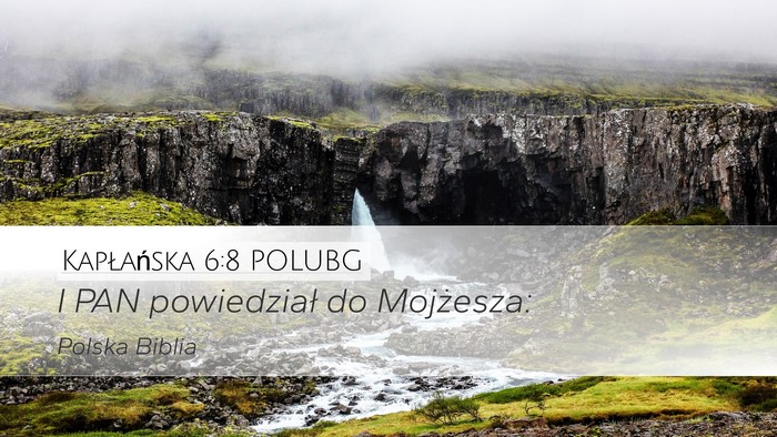 Kapłańska 6:8 POLUBG Desktop Wallpaper - I PAN powiedział do - Desktop Bible Verse Wallpaper