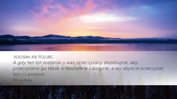 Kolosan 4:16 POLUBG Bible Verse Image