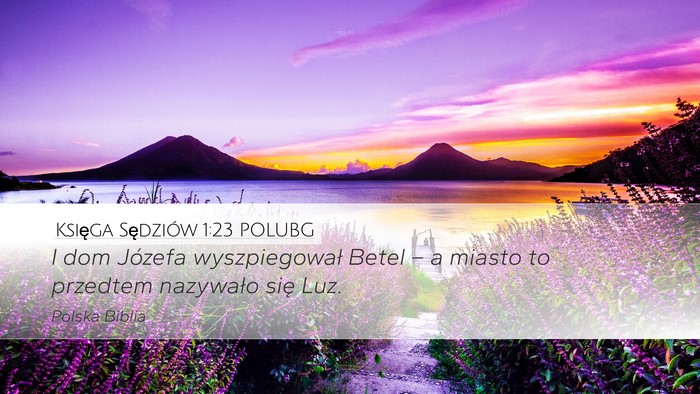 Księga Sędziów 1:23 POLUBG Bible Verse Image