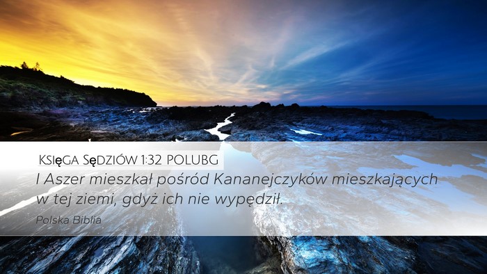 Księga Sędziów 1:32 POLUBG Bible Verse Image