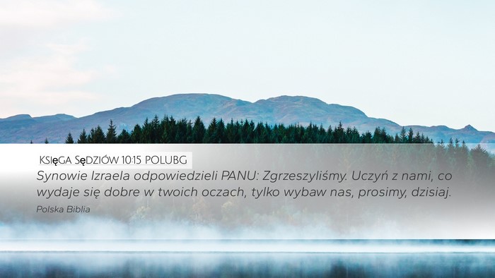 Księga Sędziów 10:15 POLUBG Bible Verse Image