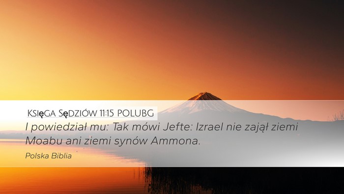 Księga Sędziów 11:15 POLUBG Bible Verse Image