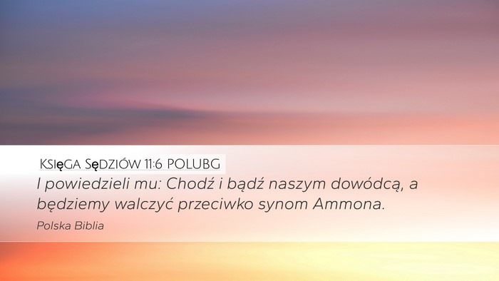 Księga Sędziów 11:6 POLUBG Bible Verse Image