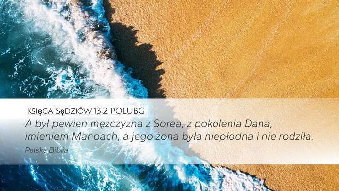 Księga Sędziów 13:2 POLUBG Bible Verse Image