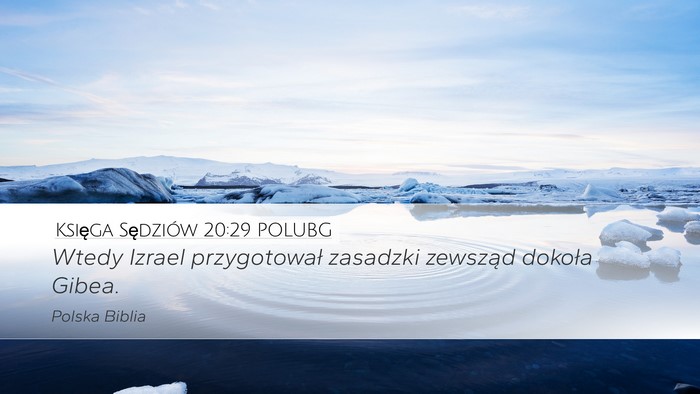 Księga Sędziów 20:29 POLUBG Bible Verse Image