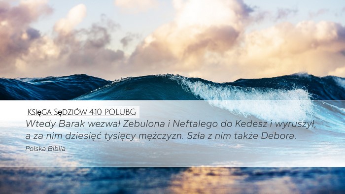 Księga Sędziów 4:10 POLUBG Bible Verse Image