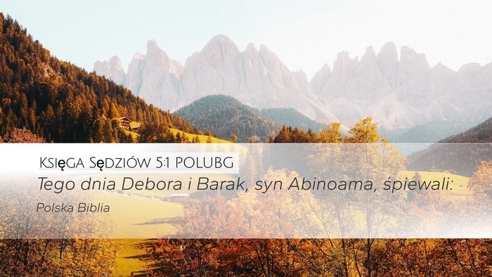 Księga Sędziów 5:1 POLUBG Bible Verse Image
