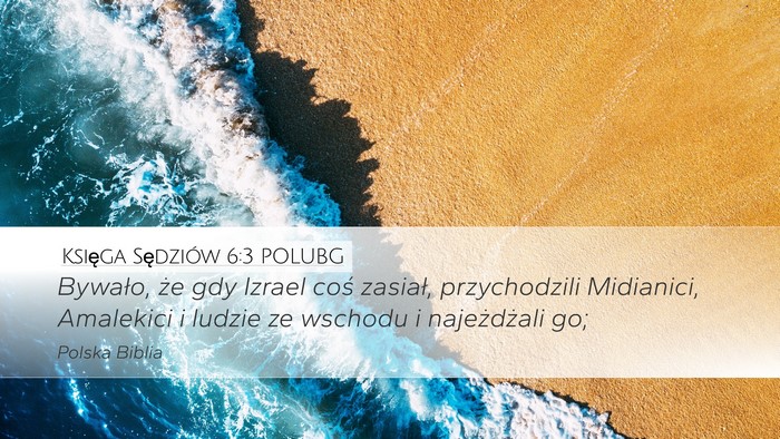 Księga Sędziów 6:3 POLUBG Bible Verse Image