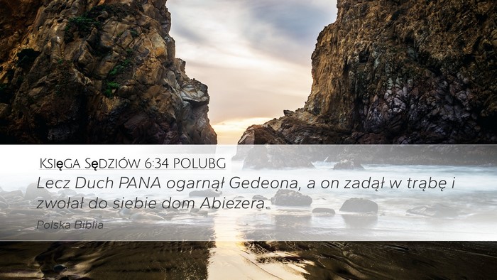 Księga Sędziów 6:34 POLUBG Bible Verse Image