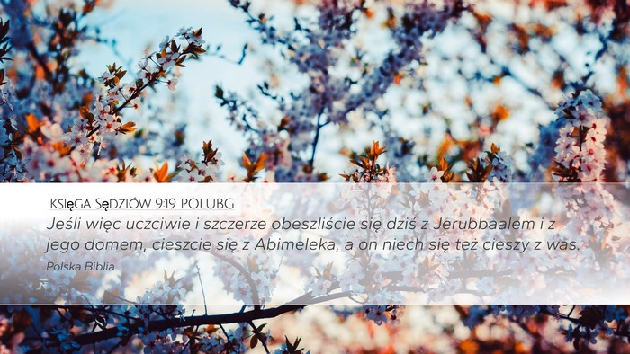 Księga Sędziów 9:19 POLUBG Bible Verse Image