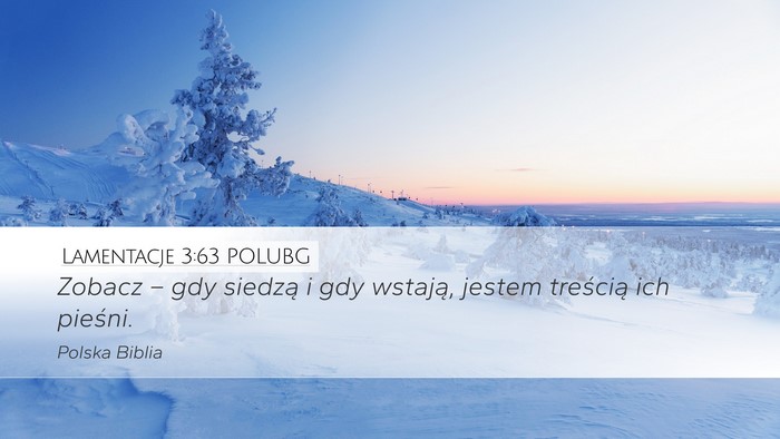 Lamentacje 3:63 POLUBG Bible Verse Image