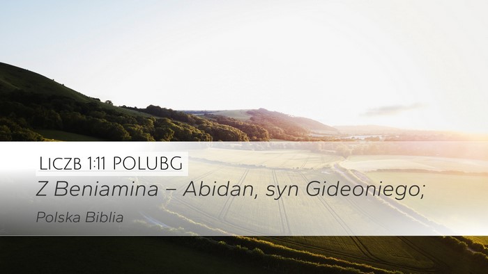 Liczb 1:11 POLUBG Bible Verse Image