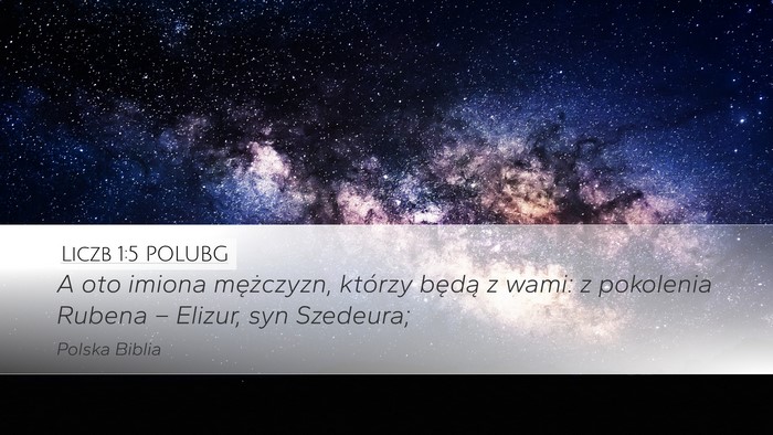 Liczb 1:5 POLUBG Bible Verse Image