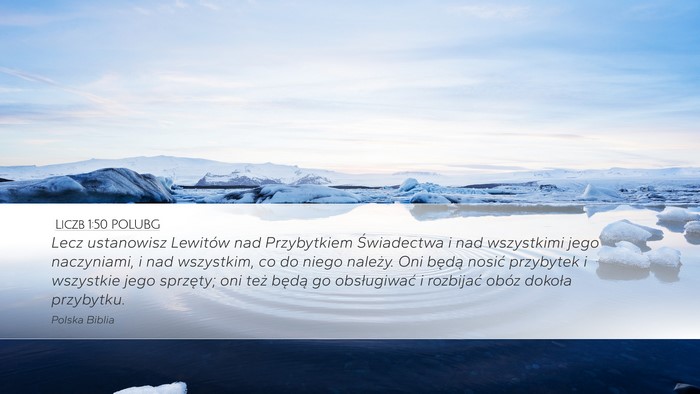 Liczb 1:50 POLUBG Bible Verse Image