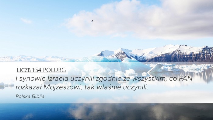 Liczb 1:54 POLUBG Bible Verse Image