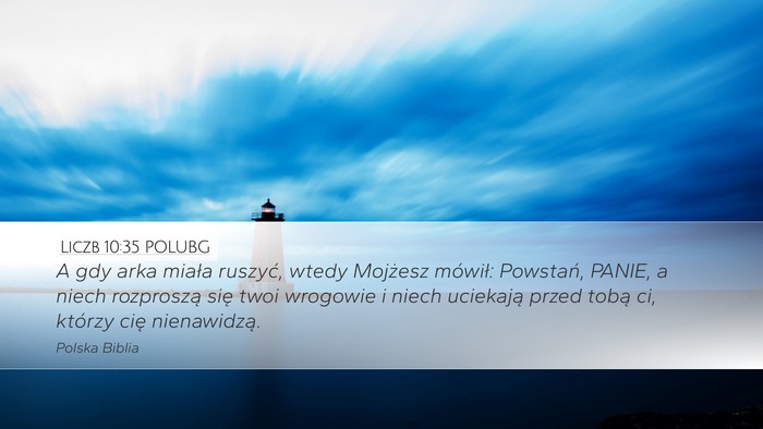 Liczb 10:35 POLUBG Bible Verse Image