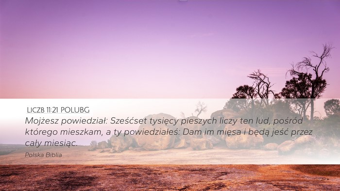 Liczb 11:21 POLUBG Bible Verse Image