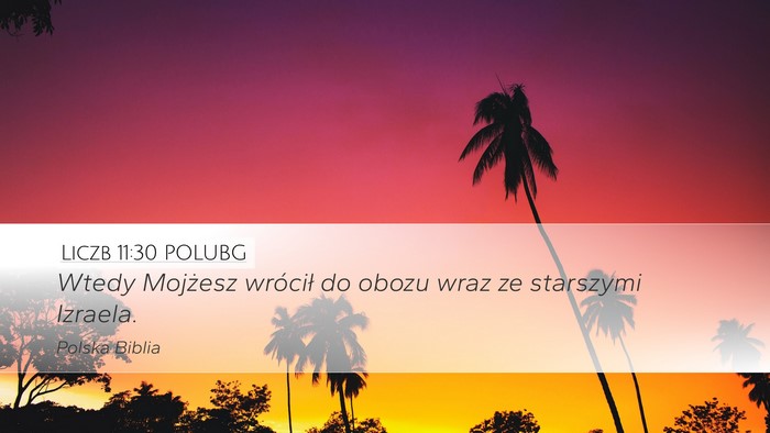 Liczb 11:30 POLUBG Bible Verse Image