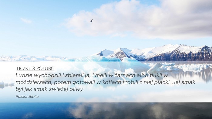 Liczb 11:8 POLUBG Bible Verse Image