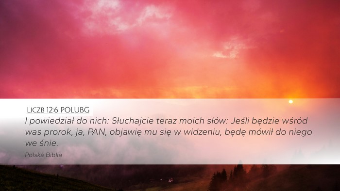Liczb 12:6 POLUBG Bible Verse Image