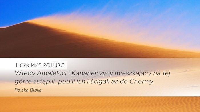 Liczb 14:45 POLUBG Bible Verse Image