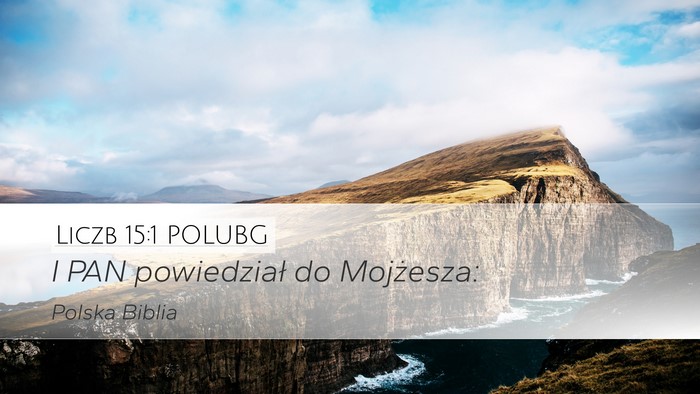 Liczb 15:1 POLUBG Bible Verse Image