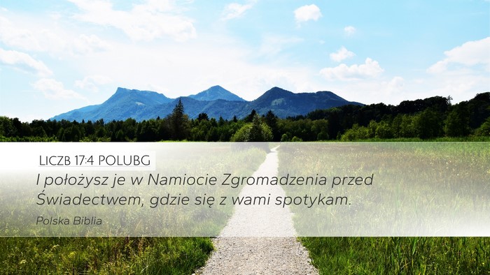 Liczb 17:4 POLUBG Bible Verse Image