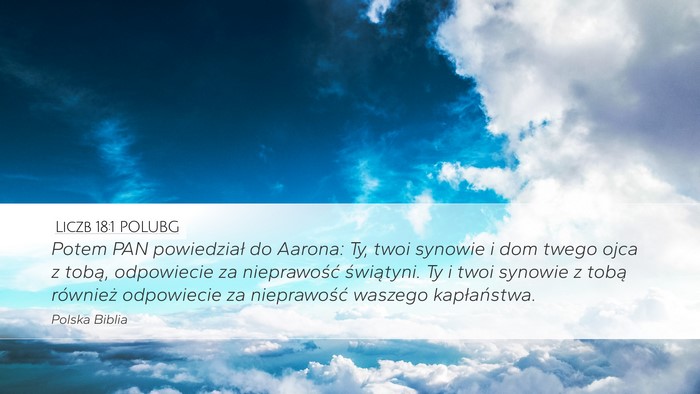 Liczb 18:1 POLUBG Bible Verse Image