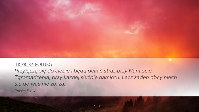 Liczb 18:4 POLUBG Bible Verse Image