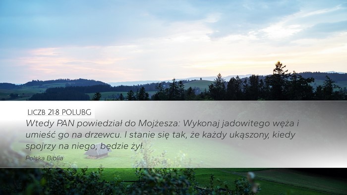 Liczb 21:8 POLUBG Bible Verse Image