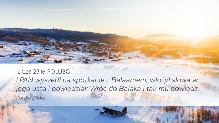 Liczb 23:16 POLUBG Bible Verse Image
