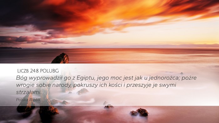 Liczb 24:8 POLUBG Bible Verse Image