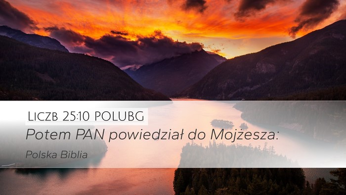 Liczb 25:10 POLUBG Desktop Wallpaper - Potem PAN powiedział do - Desktop Bible Verse Wallpaper