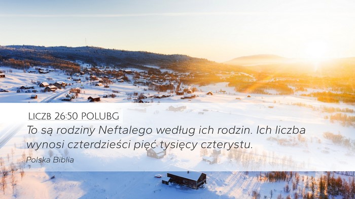 Liczb 26:50 POLUBG Bible Verse Image