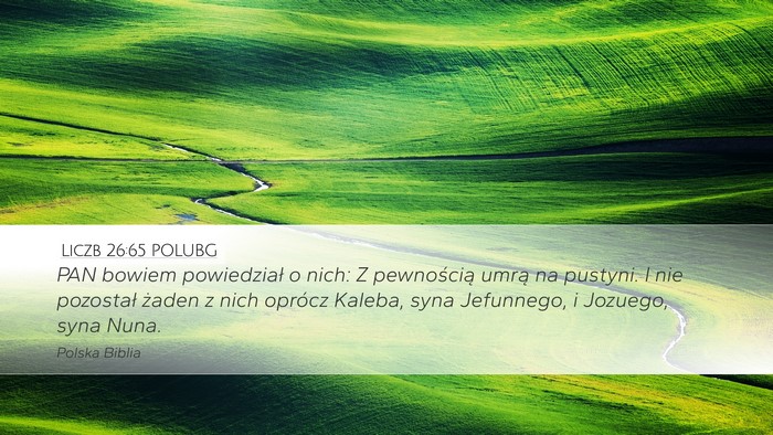 Liczb 26:65 POLUBG Bible Verse Image