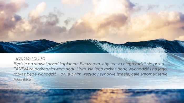 Liczb 27:21 POLUBG Bible Verse Image