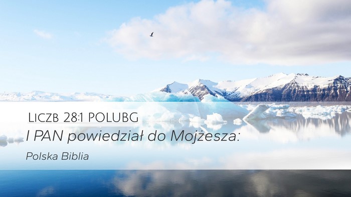 Liczb 28:1 POLUBG Desktop Wallpaper - I PAN powiedział do - Desktop Bible Verse Wallpaper