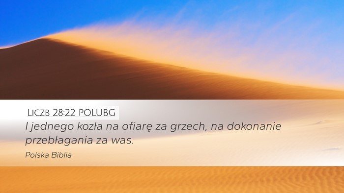 Liczb 28:22 POLUBG Bible Verse Image