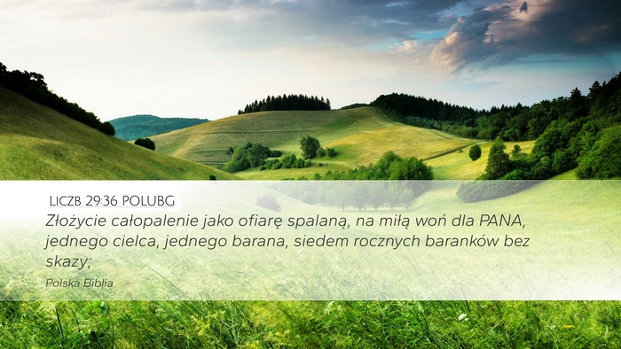 Liczb 29:36 POLUBG Bible Verse Image