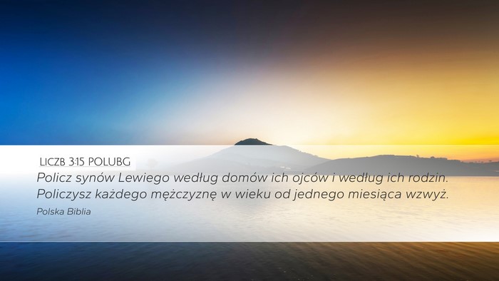 Liczb 3:15 POLUBG Bible Verse Image