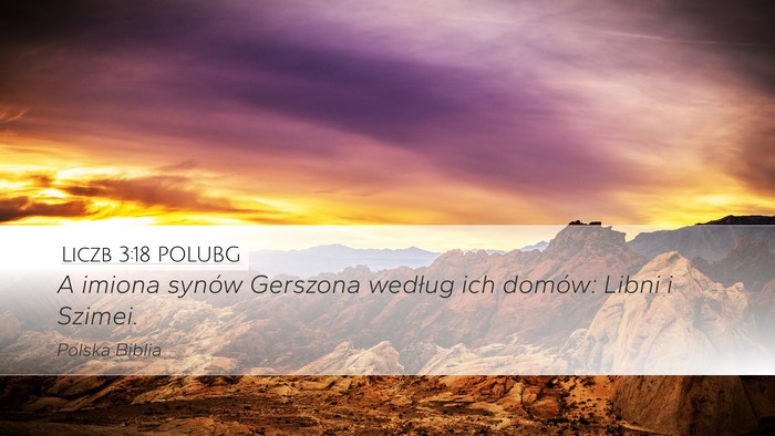 Liczb 3:18 POLUBG Bible Verse Image