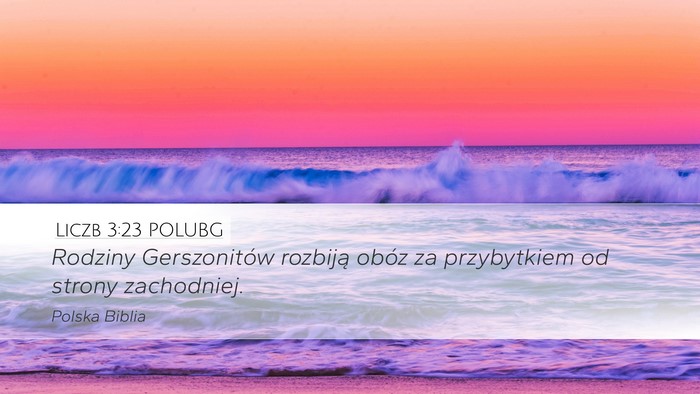 Liczb 3:23 POLUBG Bible Verse Image