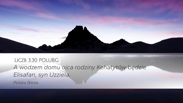 Liczb 3:30 POLUBG Bible Verse Image