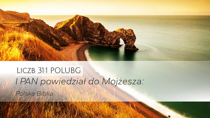 Liczb 31:1 POLUBG Bible Verse Image