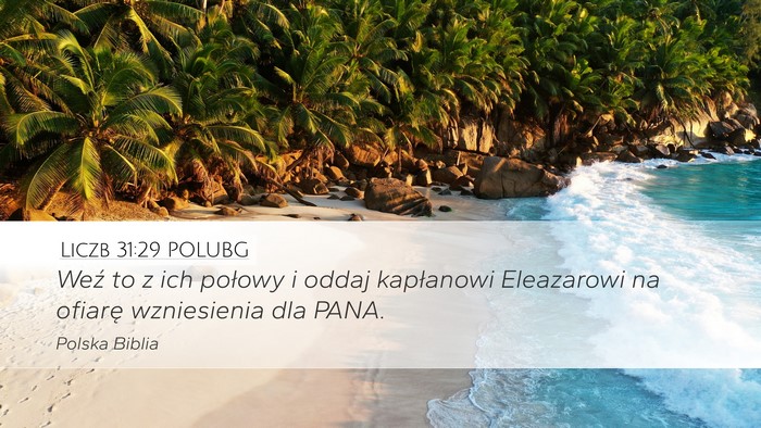Liczb 31:29 POLUBG Bible Verse Image