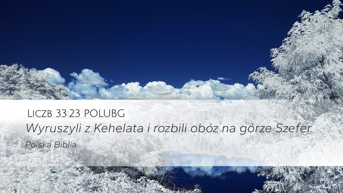 Liczb 33:23 POLUBG Desktop Wallpaper - Wyruszyli z Kehelata i rozbili obóz na górze - Desktop Bible Verse Wallpaper
