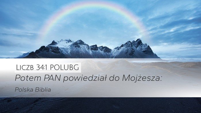 Liczb 34:1 POLUBG Bible Verse Image