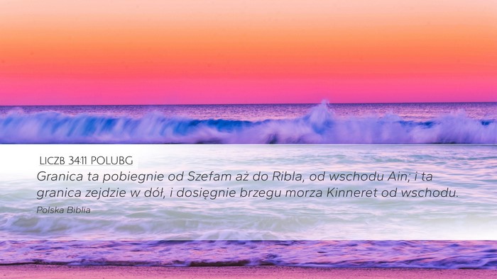 Liczb 34:11 POLUBG Bible Verse Image